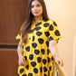 YELLOW DOTED LONG FROK