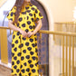 YELLOW DOTED LONG FROK
