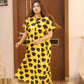 YELLOW DOTED LONG FROK