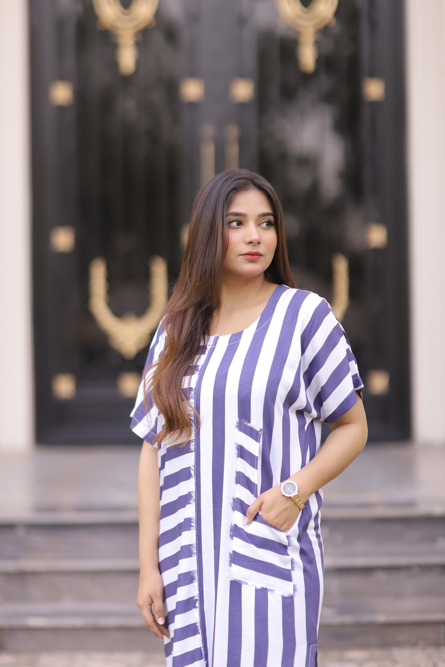 CLASSIC  NAVY STRIPS FROK