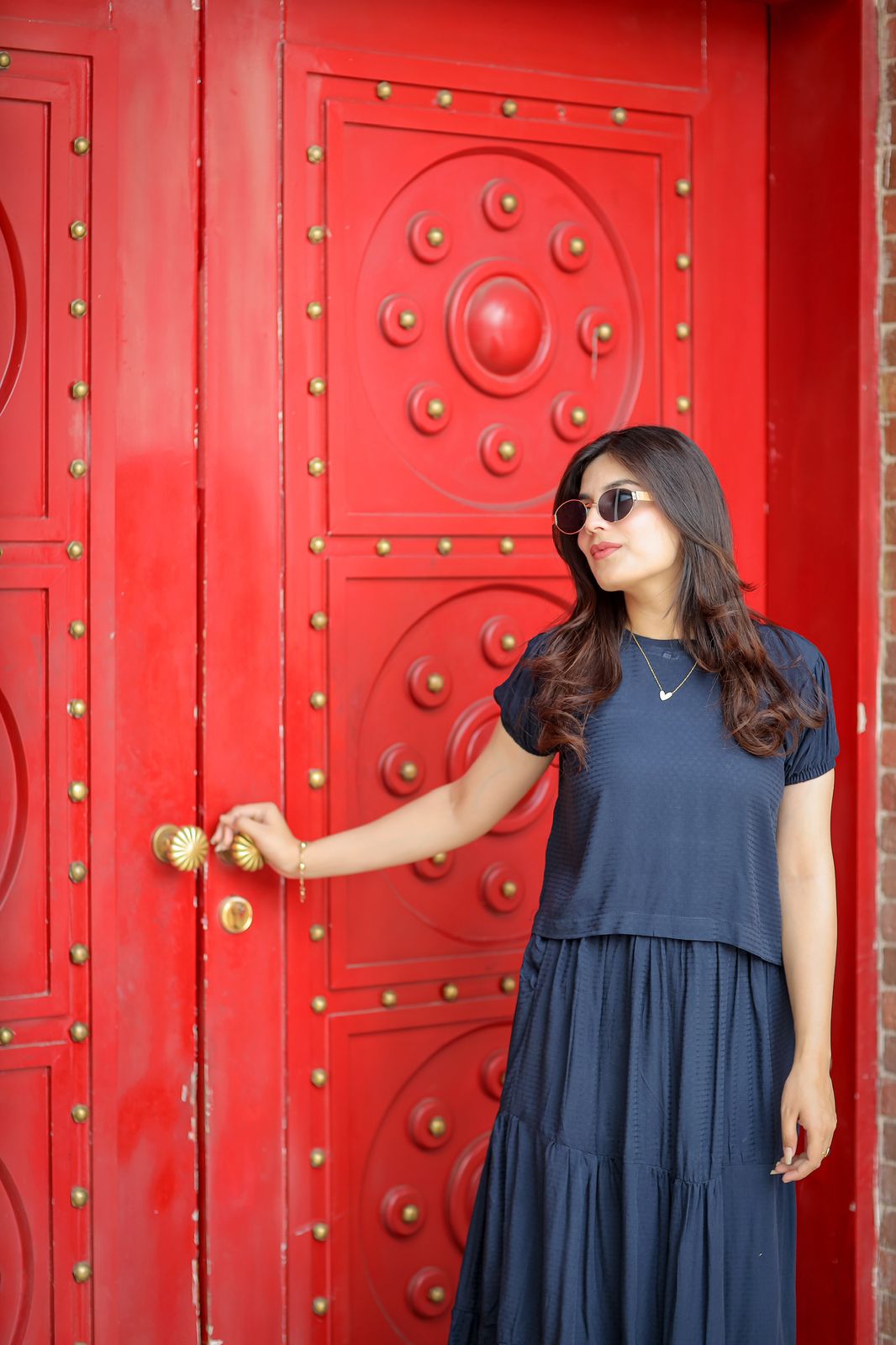 NAVY SKIRT SHIRT