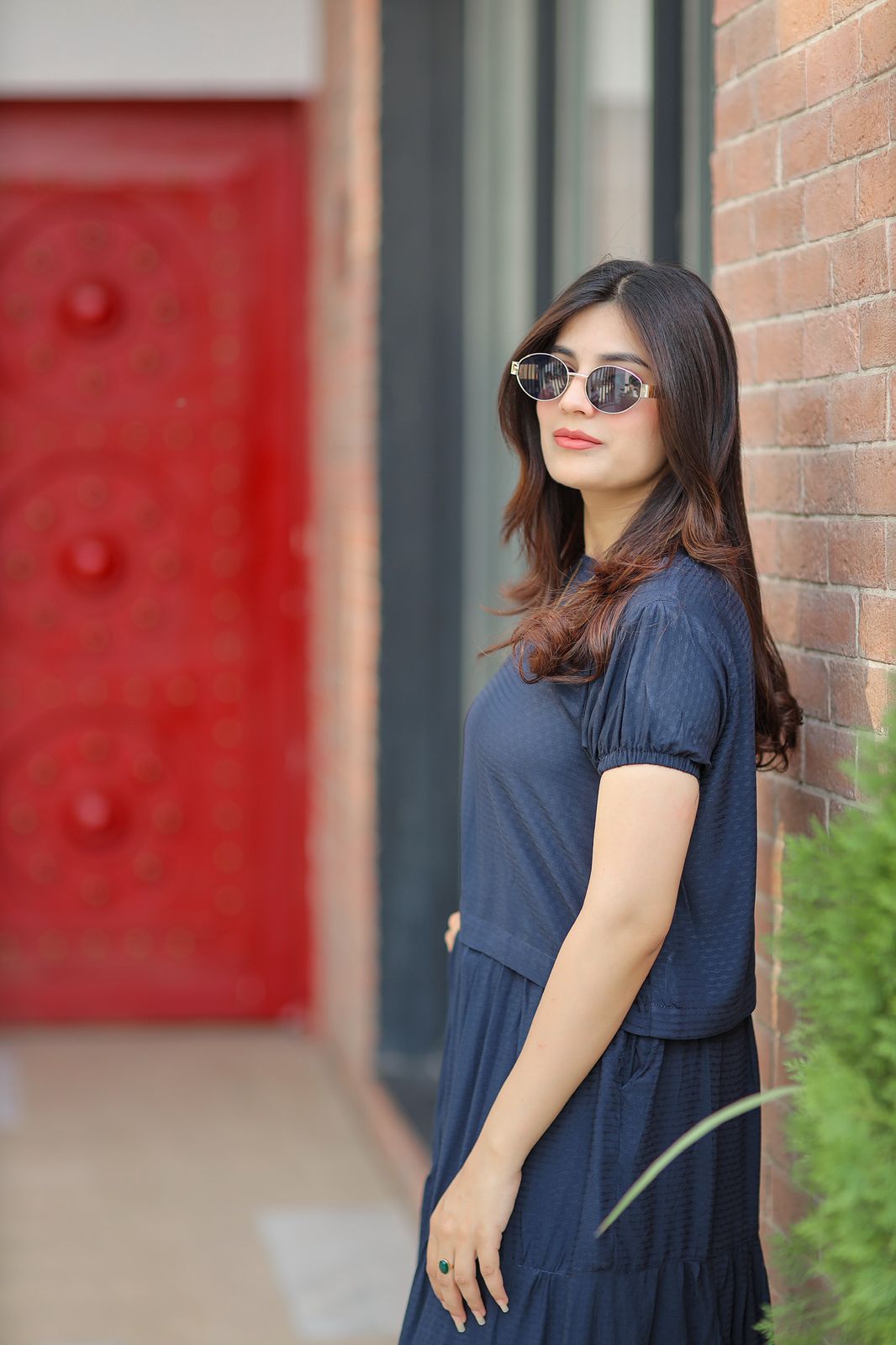 NAVY SKIRT SHIRT