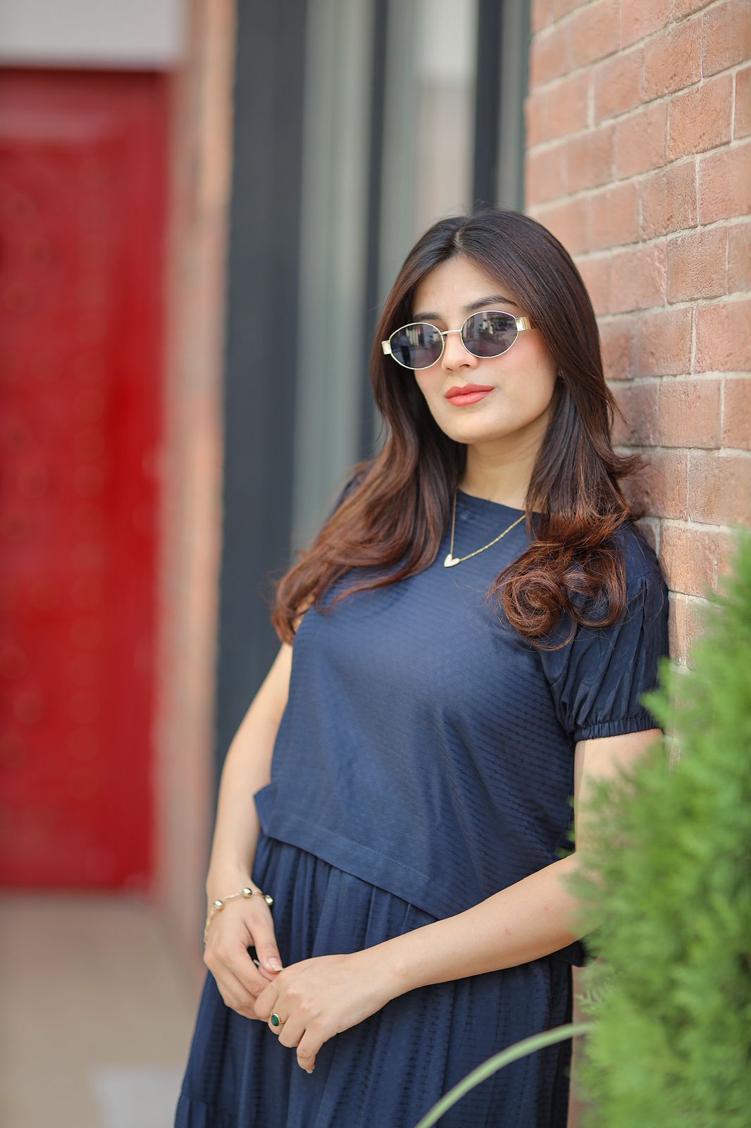 NAVY SKIRT SHIRT