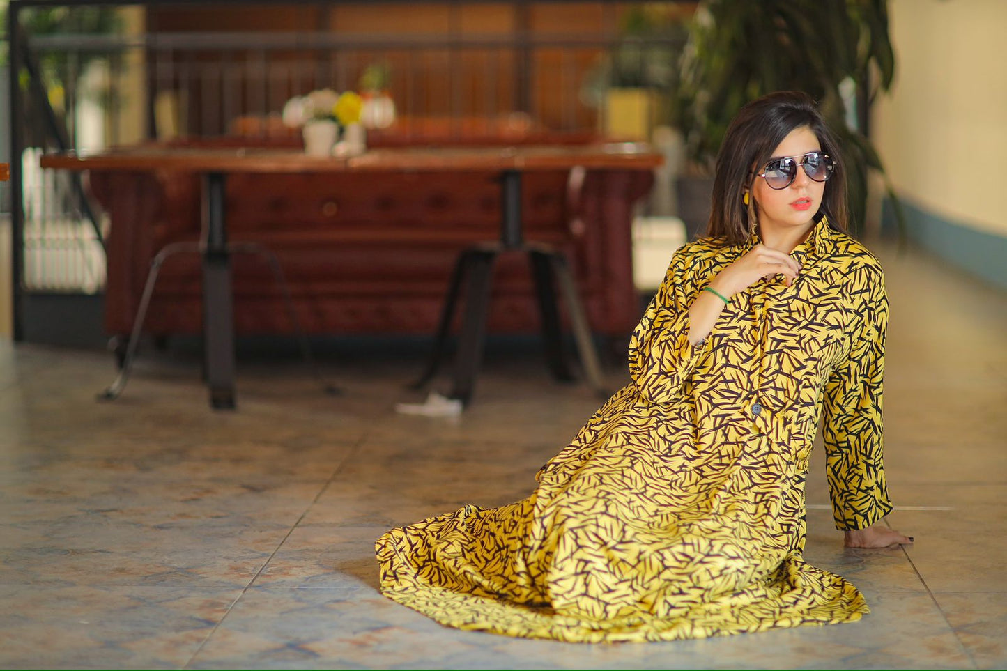 BOLD MUSTURD LONG SHIRT
