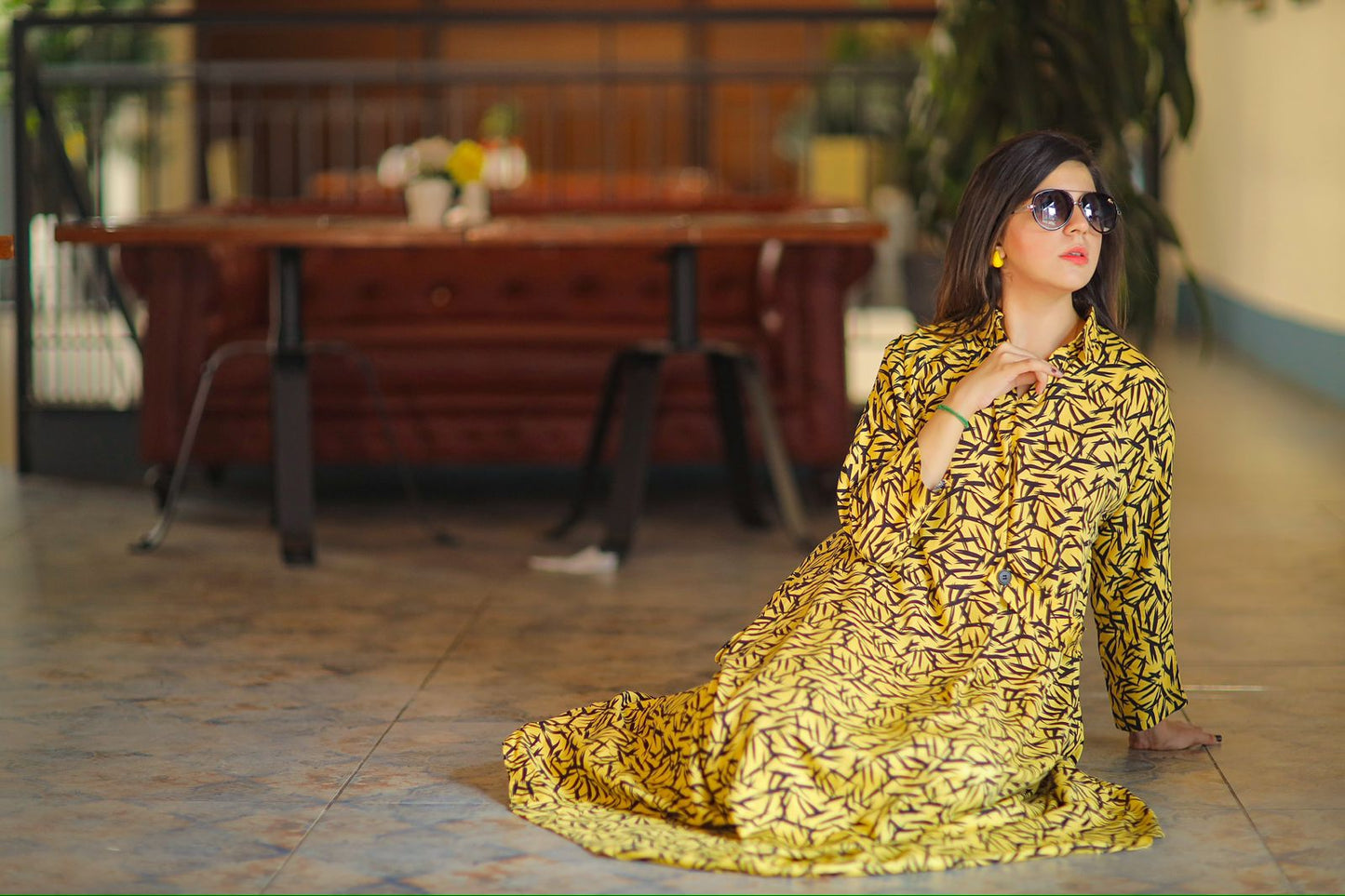 BOLD MUSTURD LONG SHIRT
