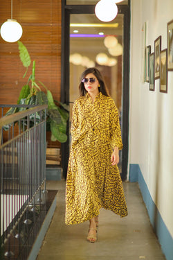 BOLD MUSTURD LONG SHIRT